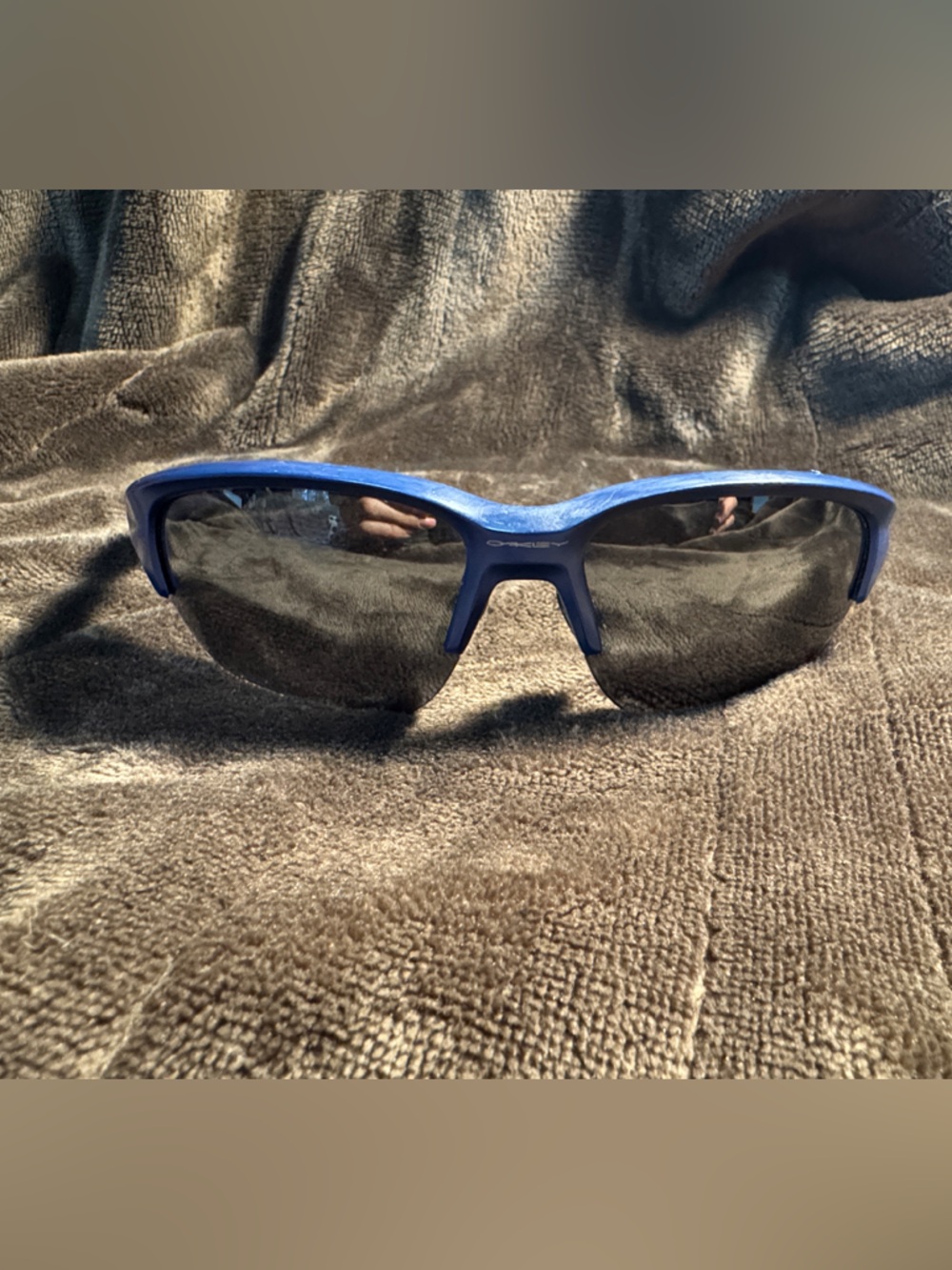 Oakley Blue Frame Black Lens Sunglasses